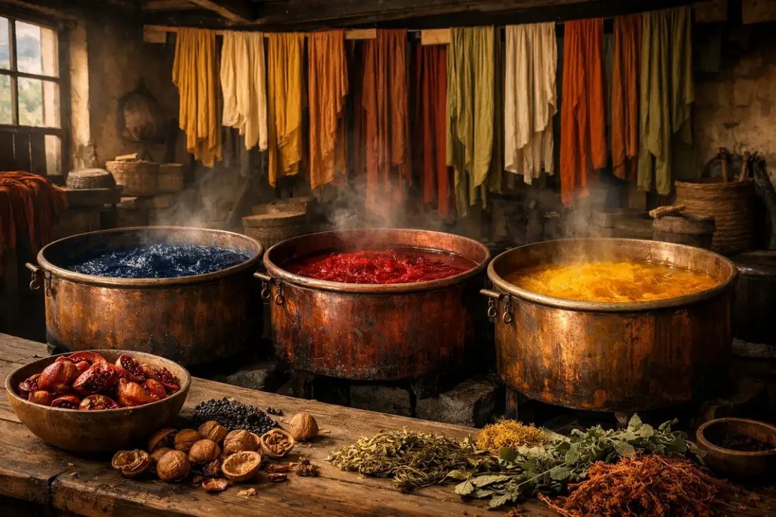 رنگرزی سنتی پارچه